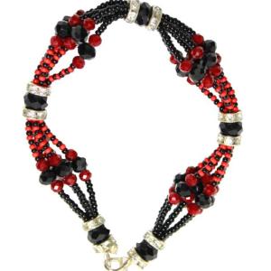 PULSERA  ORISHA ELEGUA SANTO 6 HILOS