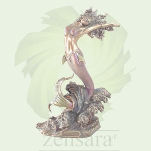 FIGURA ORISHA YEMAYA SIRENA BRONCE ARIGINAL EN ZENSARA