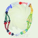 PULSERA ORISHA 7 POTENCIAS SANTO DE 3 HILOS EN ZENSARA