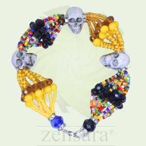 PULSERA ORISHA OSHUN CAMINO DE MUERTO 10 HILOS EN ZENSARA