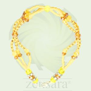 PULSERA ORISHA OSHUN SANTO DE 3 HILOS EN ZENSARA