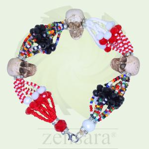 PULSERA ORISHA SHANGO CAMINO DE MUERTO 10 HILOS EN ZENSARA